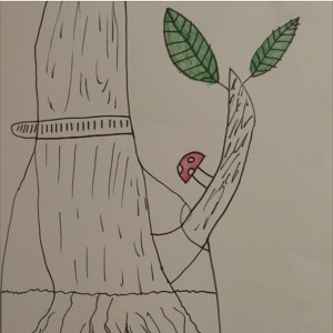 A Trippy Red Mushroom