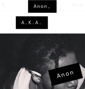 Anon, A.K.A. Anonymous