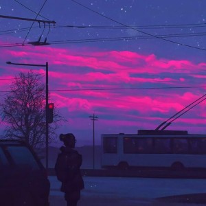 pink skies
