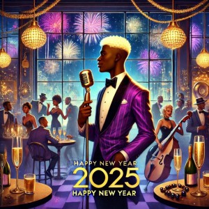 Happy New Year 2025 Jazz Theme
