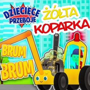 Żółta koparka
