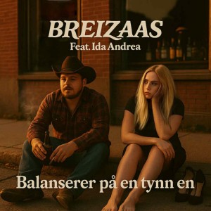 Balanserer på en tynn en