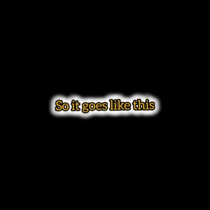 So it goes (new)