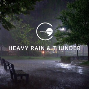 Heavy Rain & Thunder Sounds at Night